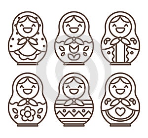 Matryoshka Icon Set