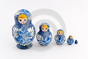 Matryoshka isolated on white background