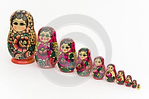 Matryoshka, russian wooden doll photo