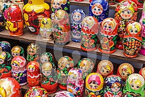 Matryoshka is a Russian wooden toy in the form of a painted doll