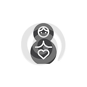 Matryoshka vector icon