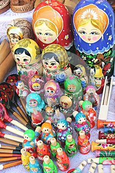 Matryoshkas, spoons and toys