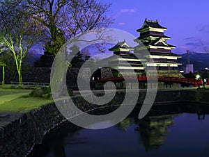 Matsumoto Castle 06, twilight, Japan