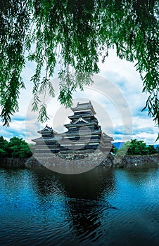 Matsumoto Castle Beautiful medieval of samurai age in the eastern Honshu, Nagano, Japan.