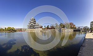 Matsumoto castle, a designated National Treasure of Japan, and the oldest castle donjon remaining in Japan.