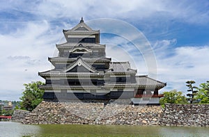 Matsumoto Castle, Matsumoto, Japan, on beautiful day.