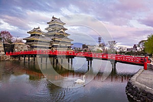 Matsumoto Castle & x28;Matsumoto-jo& x29;, a Japanese premier historic castles in easthern Honshu, Matsumoto-shi, Chubu region,