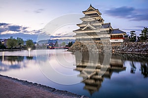 Matsumoto Castle Matsumoto-jo, a Japanese premier historic castles in easthern Honshu, Matsumoto-shi, Chubu region, Nagano