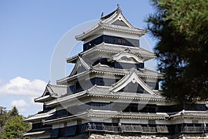 Matsumoto, Japan - town in Nagano prefeture of the region Chubu. Matsumoto Jo castle, designated as National Treasure of Japan 10