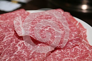 Matsusaka beef close up