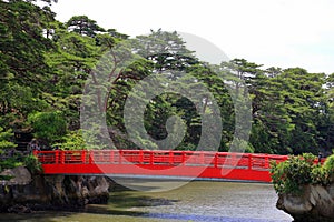 Matsushima Bay , beautiful islands covered with pine trees