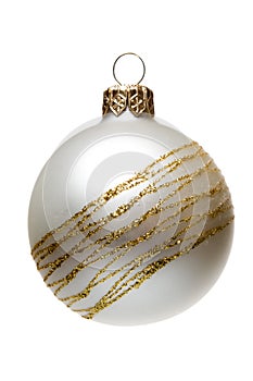 Matt Christmas tree decoration, isolated