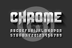 Matt chrome style photo