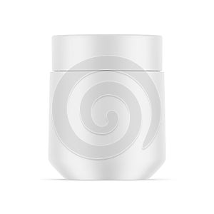 Matte cosmetic cream and gel jar for branding and mockup