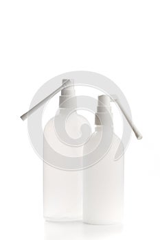 Matte plastic bottle with long  nozzle sprayer for oral spray