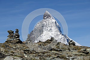 Matterhorn with cairns