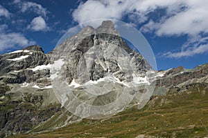 The Matterhorn Cervino in a summer day, Italy