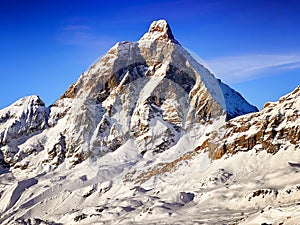 Matterhorn, Cervino, v, iew from Cervinia ski slopes