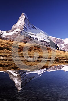 Matterhorn with hikers