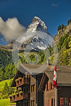 Matterhorn the iconic mountain of Switzerland