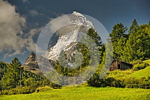 Matterhorn the iconic mountain of Switzerland
