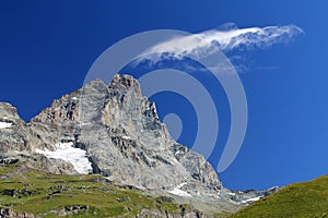Matterhorn italian side from Breuil Cervinia