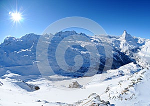 Matterhorn and Monte Rosa