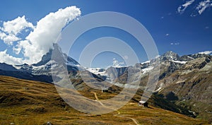 Matterhorn overcome by clouds