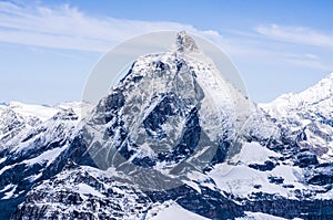 Matterhorn peak in Swiss Alps