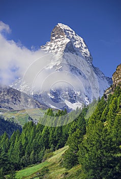 Matterhorn peak. Switzerland