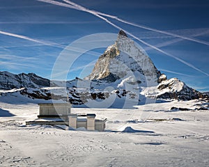 Matterhorn Peak in Zermatt Ski Resort