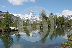 Matterhorn reflected in Grindjisee