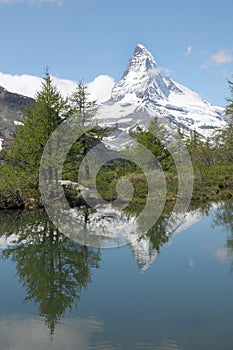 Matterhorn reflected in Grindjisee