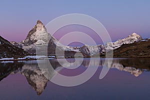 Matterhorn reflected in the Riffelsee