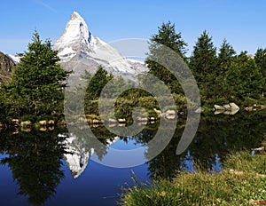 Matterhorn Reflection in Grindjisee Lake