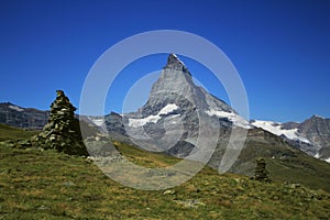 The Matterhorn with Rock Towers in the Foreground