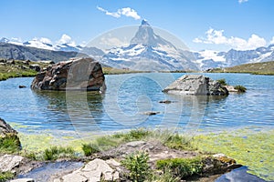 Matterhorn with Stellisee, Zermatt,  Switzerland