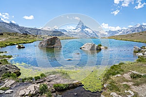 Matterhorn with Stellisee, Zermatt,  Switzerland