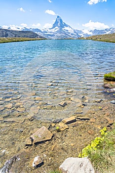 Matterhorn with Stellisee, Zermatt,  Switzerland