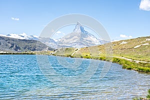 Matterhorn with Stellisee, Zermatt,  Switzerland