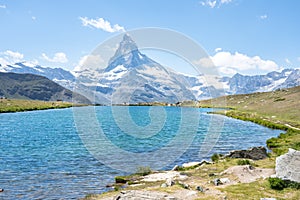 Matterhorn with Stellisee, Zermatt,  Switzerland