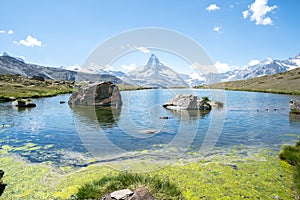 Matterhorn with Stellisee, Zermatt,  Switzerland