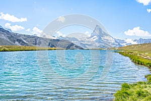 Matterhorn with Stellisee, Zermatt,  Switzerland