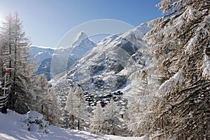The Matterhorn summit Zermatt