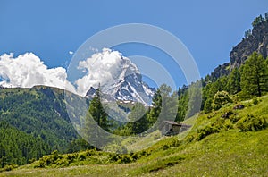 Matterhorn, top of Swiss alps.