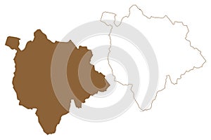 Mattersburg district (Republic of Austria or Ã–sterreich, Burgenland state)