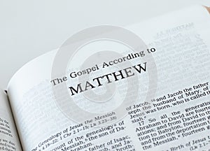 Matthew Gospel from Holy Bible Book