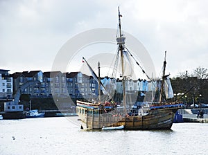 The Matthew Sailling boat replica photo