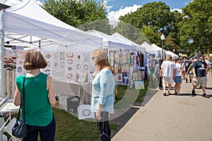 Arts and Crafts for Sale at a Community Festival