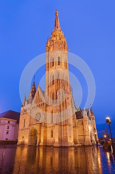 Matthias Church and Fisherman Bastion in Budapest Hungary